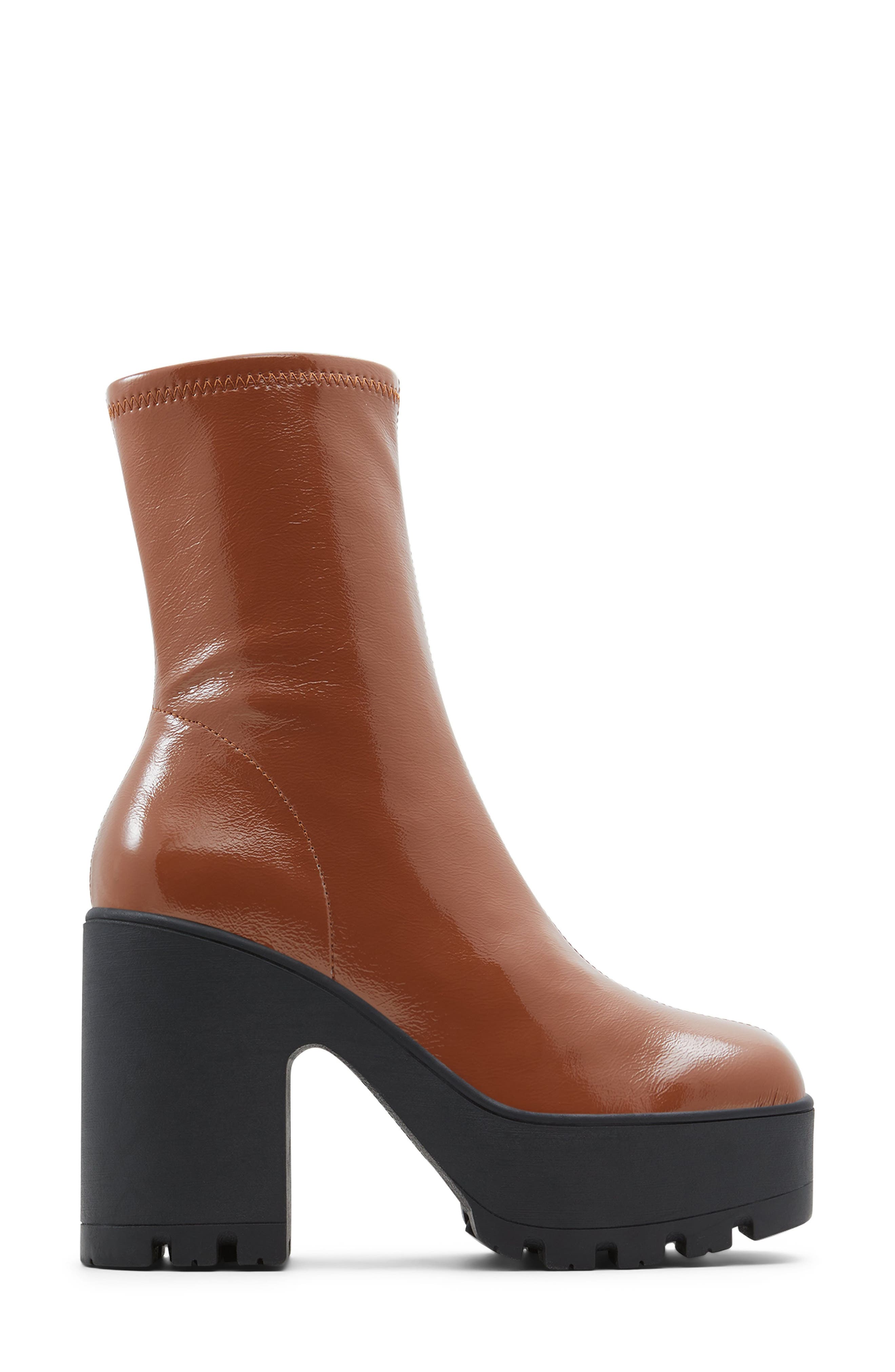 Call It Spring By Aldo Nathali Patent Lug Sole Boot, Alternate, color, 