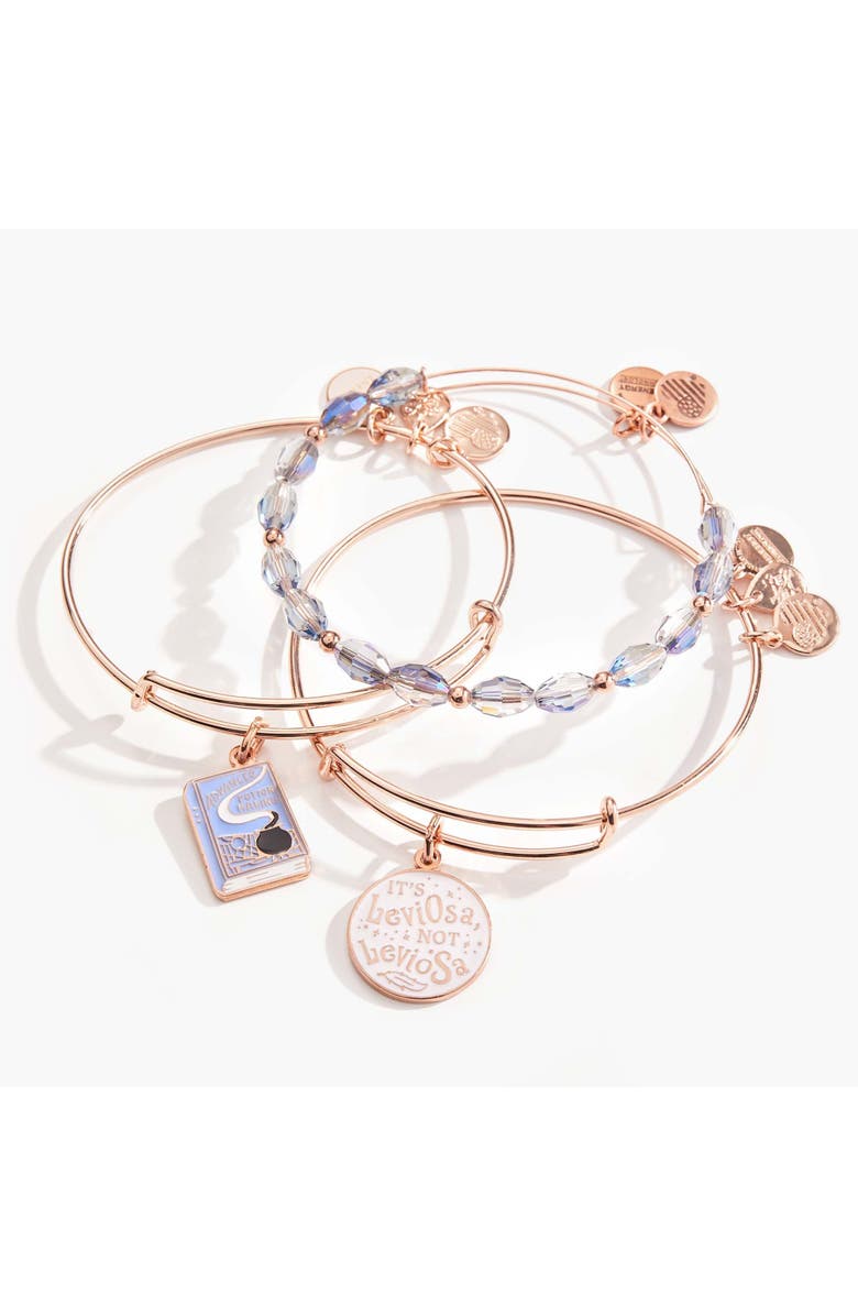 Alex and Ani Harry Potter<sup>™</sup> Hermione Bangle Bracelets Set Of 3, Alternate, color, Rose Gold