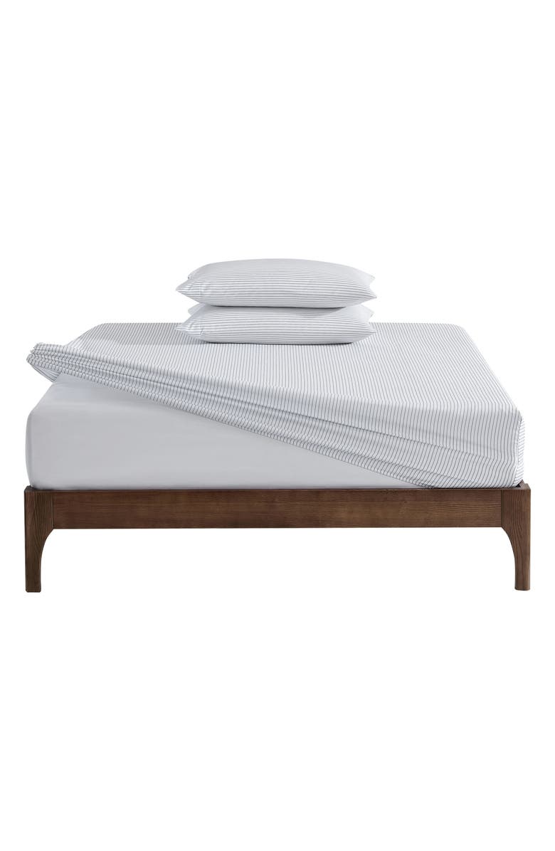 Nautica Skinny Yacht Stripe Sheet Set, Alternate, color, Grey