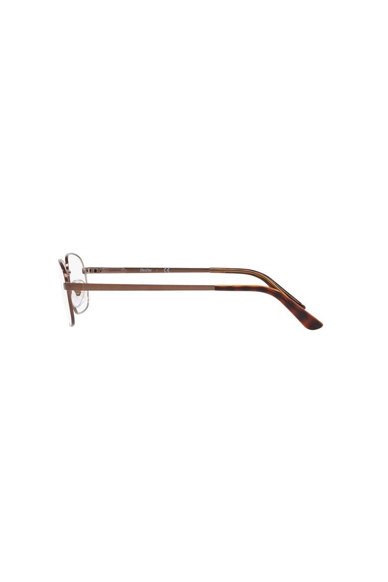 56mm Rectangle optical glasses, Alternate, color, Brown
