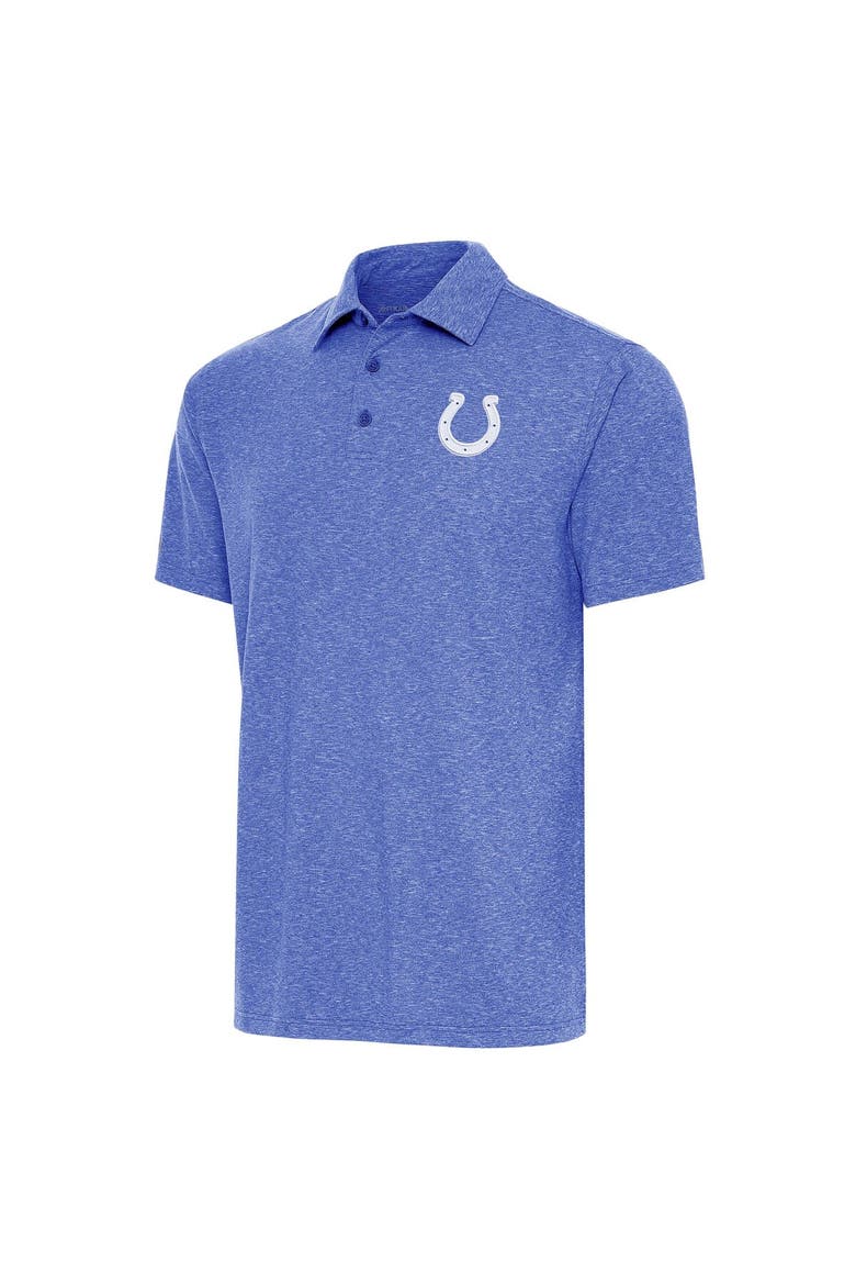 Men's Antigua  Heather Royal Indianapolis Colts Par Polo, Alternate, color, Heather Royal