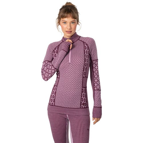 Kari Traa Smekker 1/2-zip Top In Purple