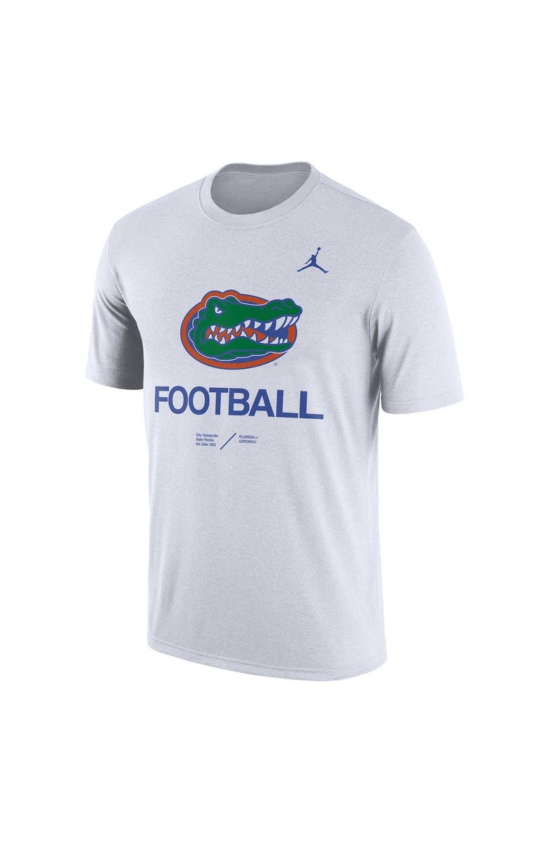 Jordan Brand Men's Jordan Brand Heathered White Florida Gators Team Football Legend T-Shirt, Alternate, color, 