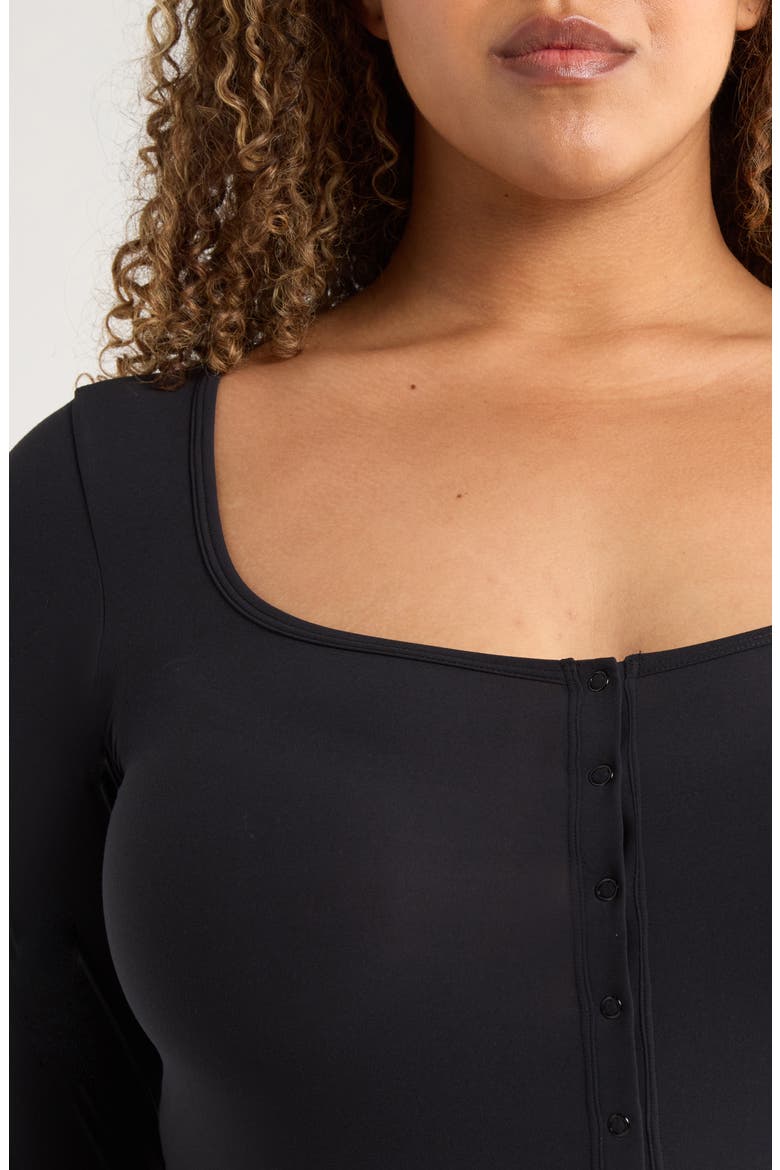 Snug Hug Ruffle Sleep Romper, Alternate, color, BLACK CAVIAR