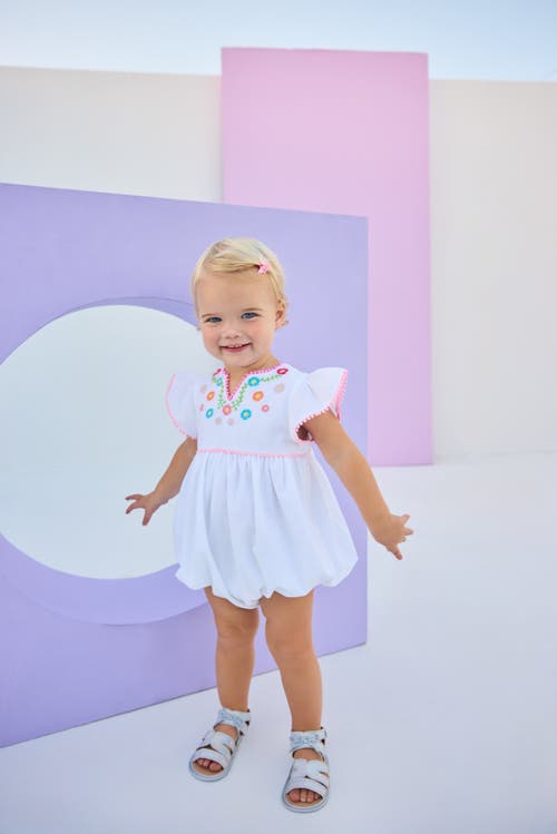 Bisby Kids' Positano Bubble In Multi Embroidery