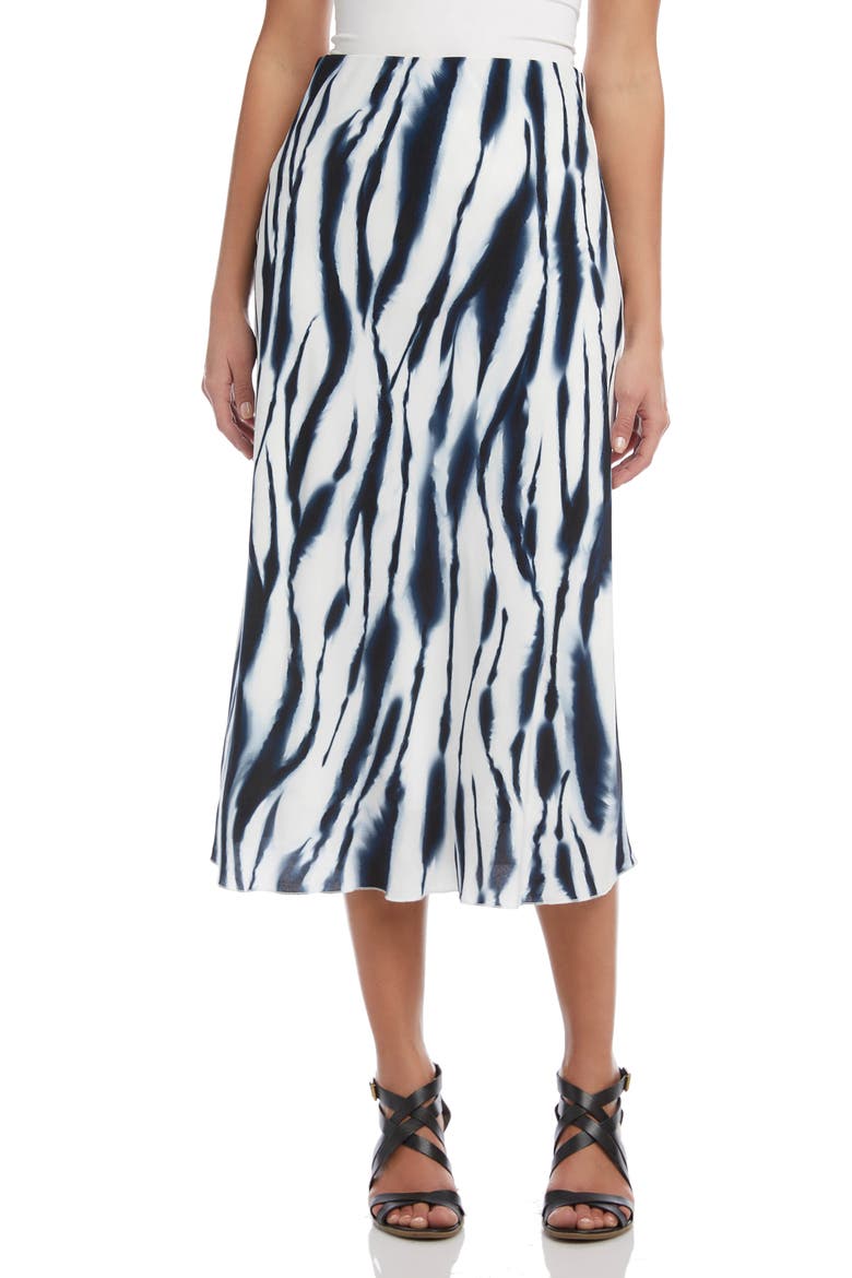 Bias Cut Animal Print Midi Skirt, Main, color, PRINT
