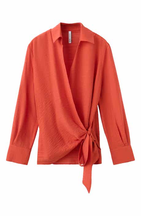 Wrap Side Tie Shirt