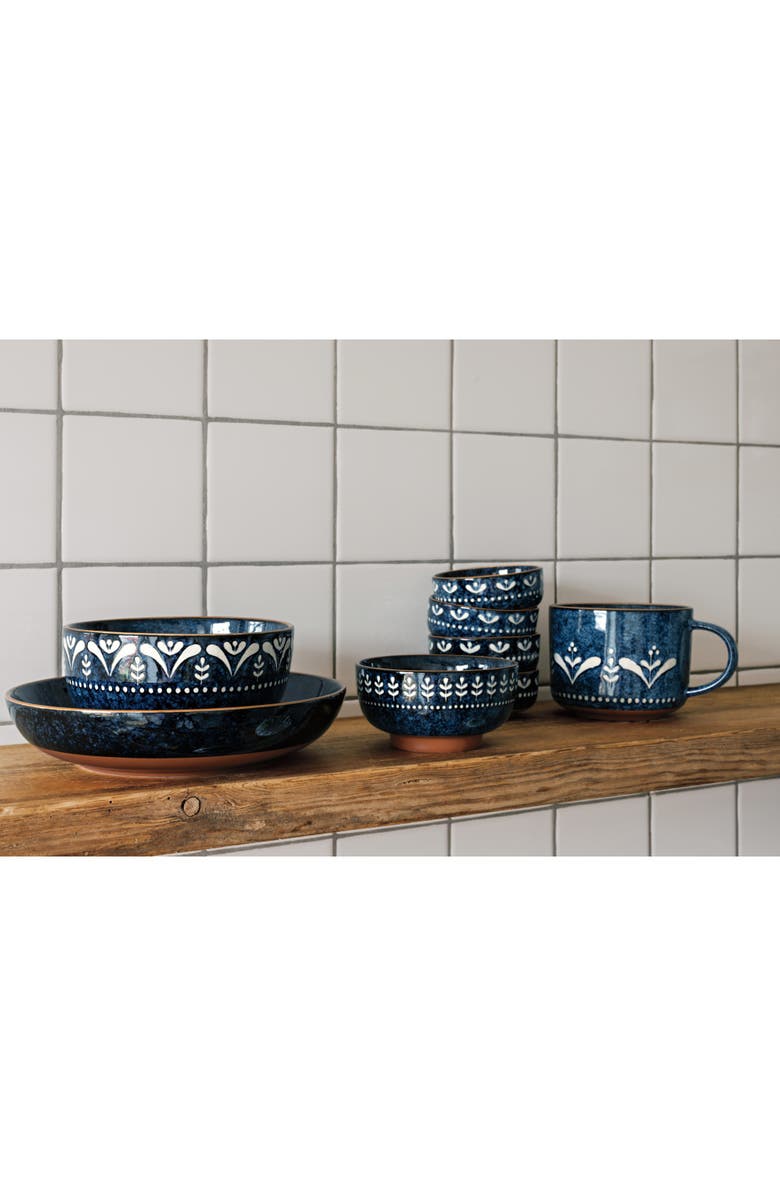 Danica Brands Nightbloom Dessert Bowl, Alternate, color, Blue