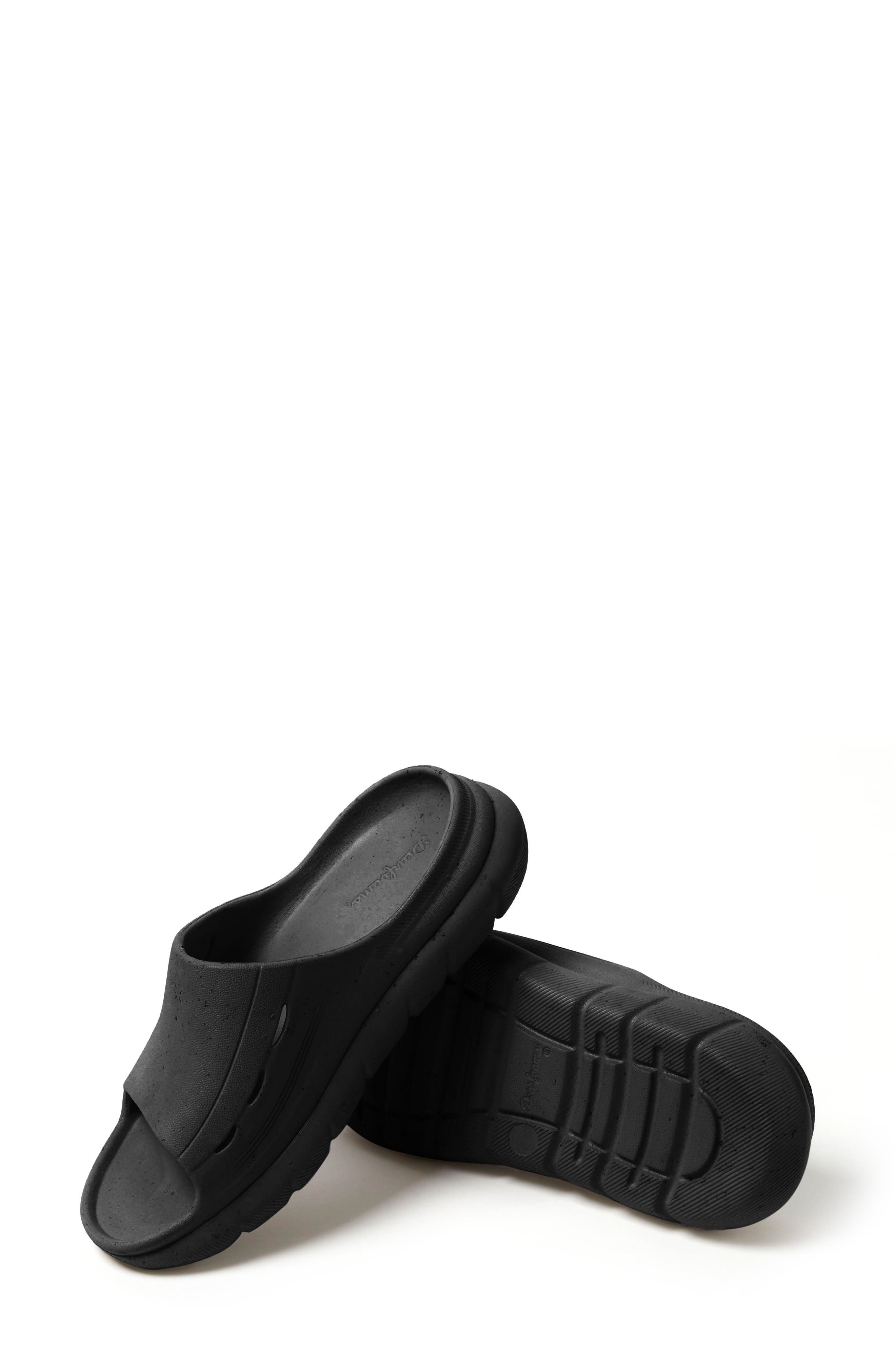 DEARFOAMS Powell Slide Sandal, Alternate, color, Black