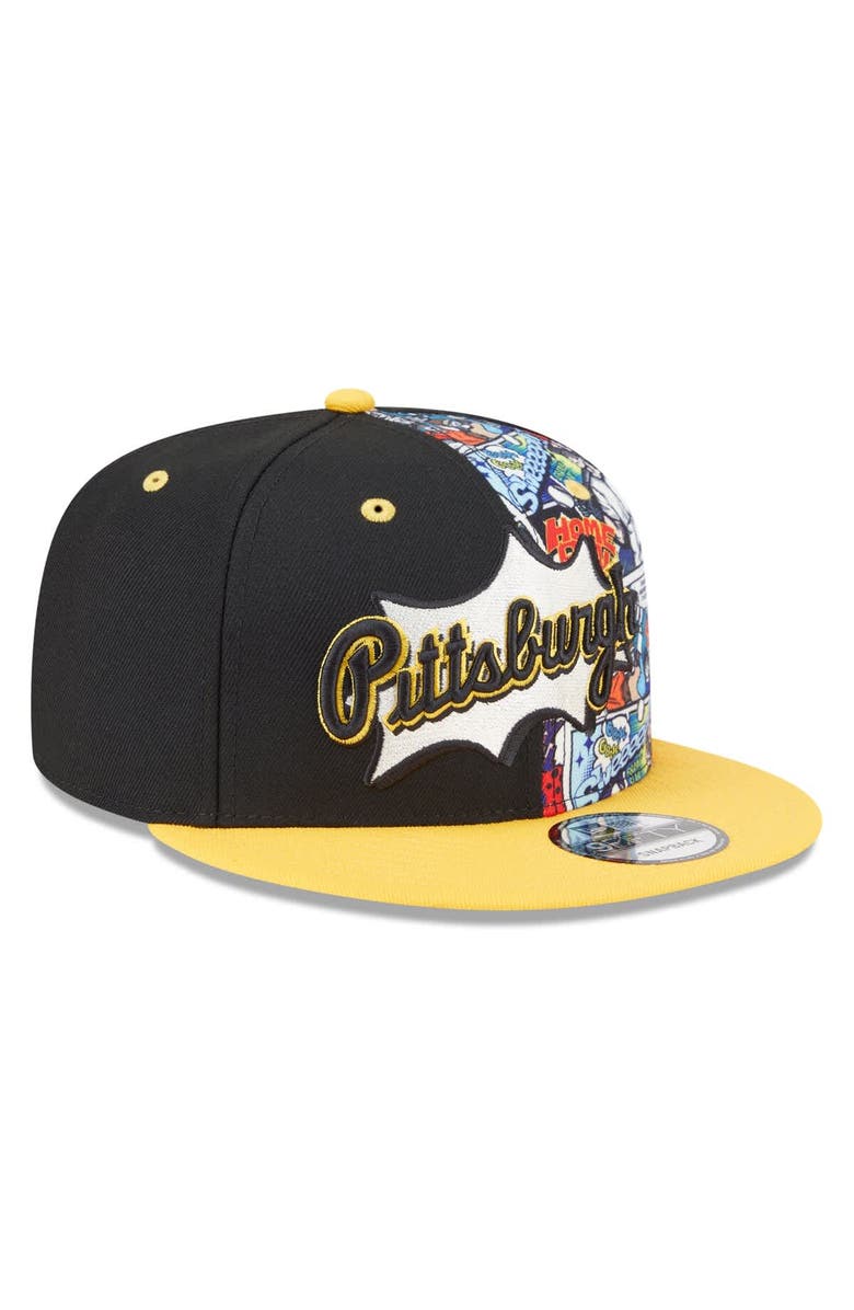 New Era Men's New Era Black/Gold Pittsburgh Pirates 2025 MLB Diamond Hero Edition 9FIFTY Snapback Hat, Alternate, color, Black