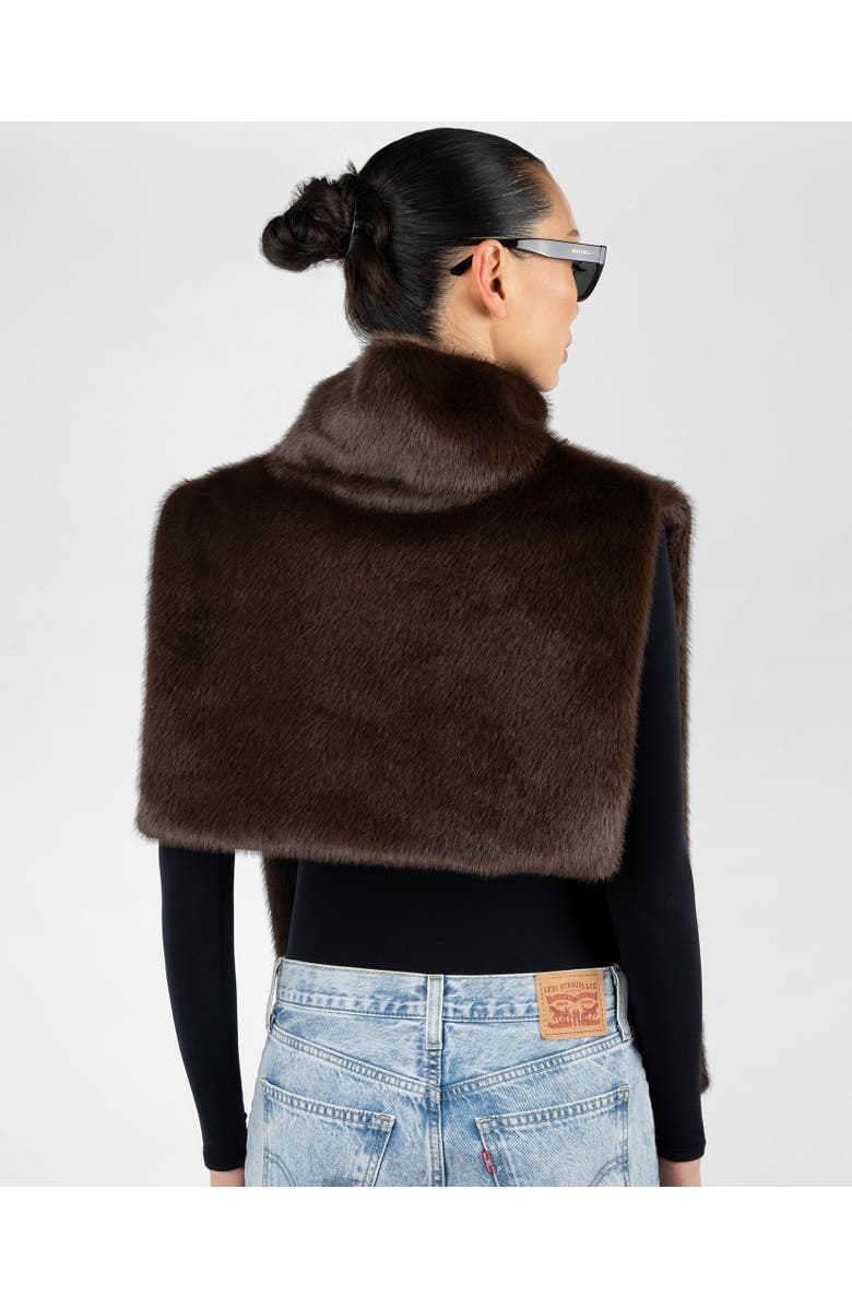 WeWoreWhat Faux Fur Mockneck Vest, Alternate, color,