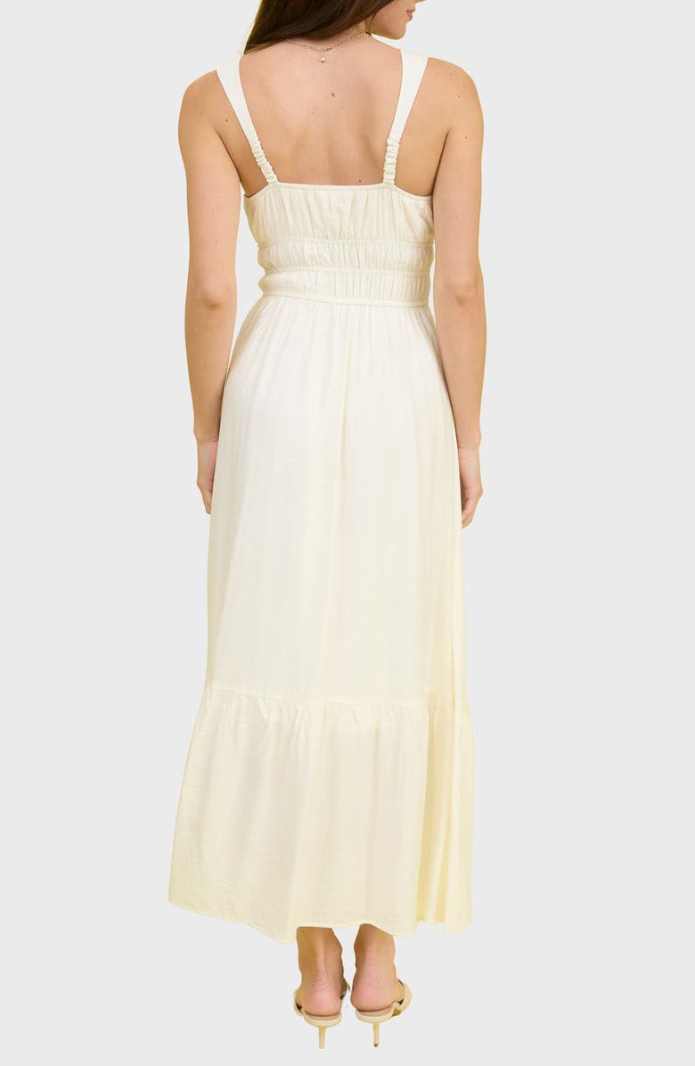 Blu Pepper Scrunch Maxi Dress, Alternate, color, Cream