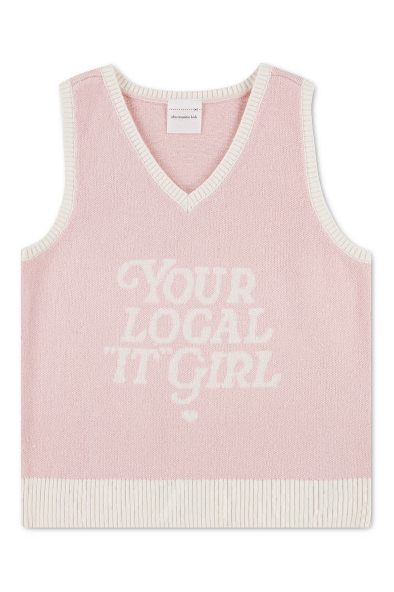 Kids' Your Local Sweater Vest, Main, color, CHALK PINK