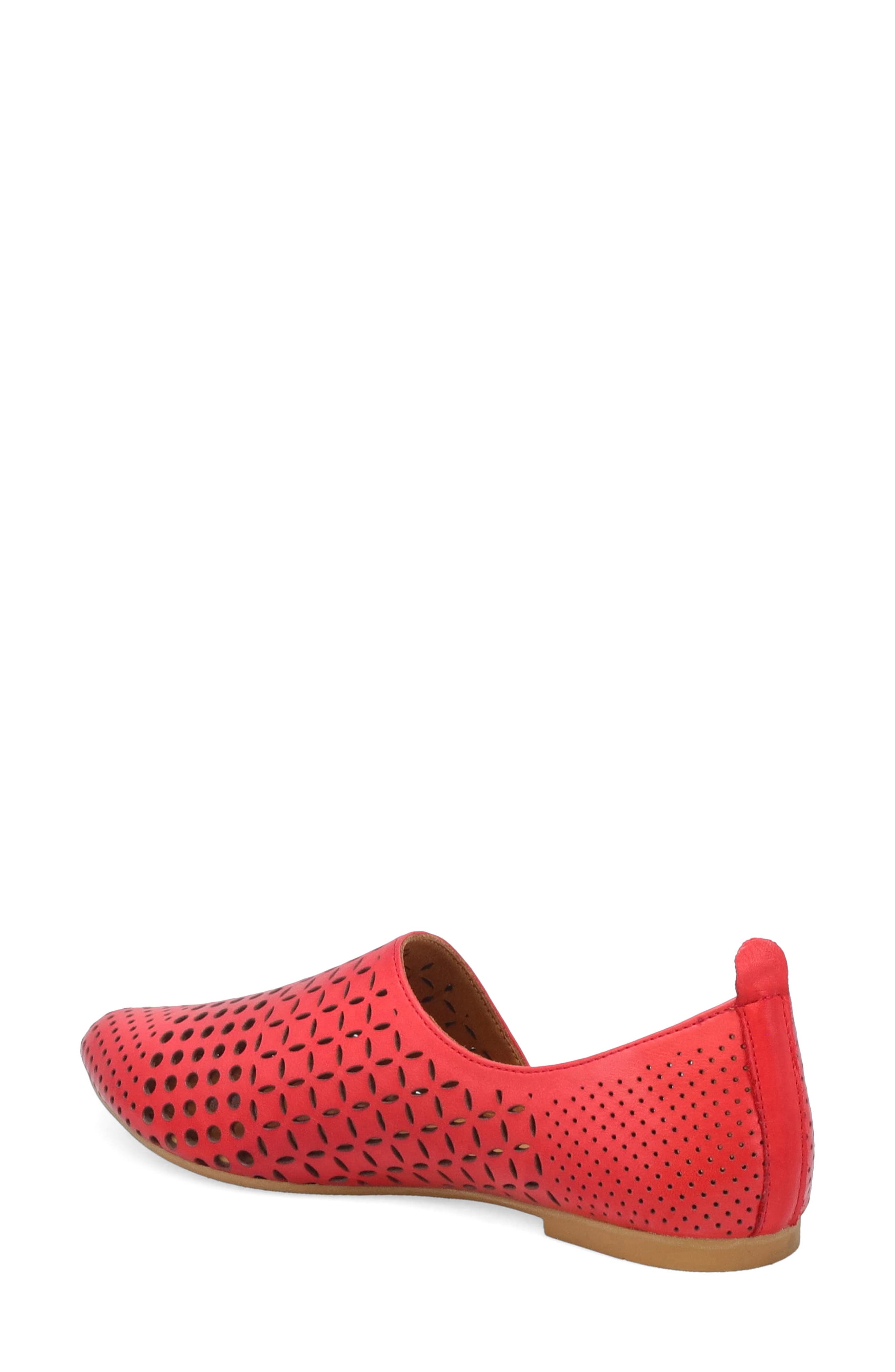 Miz Mooz Gwenna Half d'Orsay Flat, Alternate, color, Scarlet