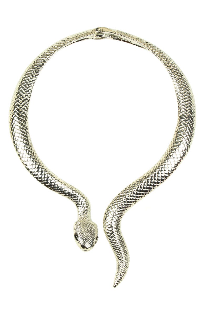 EYE CANDY LOS ANGELES Snake Choker Necklace, Main, color,