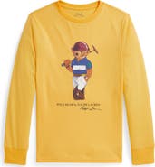 Polo Ralph Lauren Kids' Polo Bear Cotton Jersey Long Sleeve T-Shirt