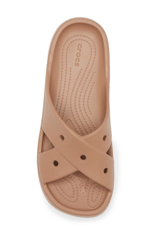 CROCS CROCS CROSS STRAP SLIDE SANDAL