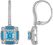 FZN Cushion Cut Drop Earrings