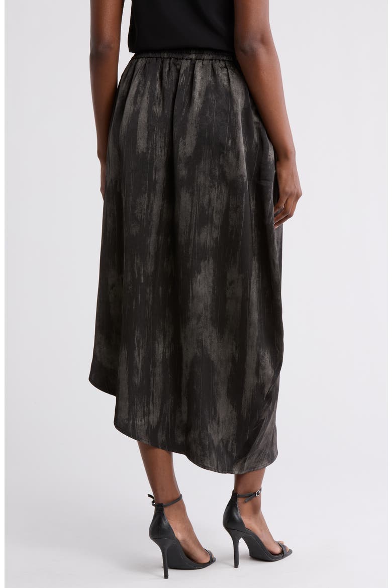 Asymmetric Hem Midi Skirt, Alternate, color, BLACK