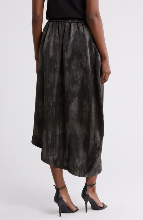 Patrizia Luca Asymmetric Hem Midi Skirt In Black