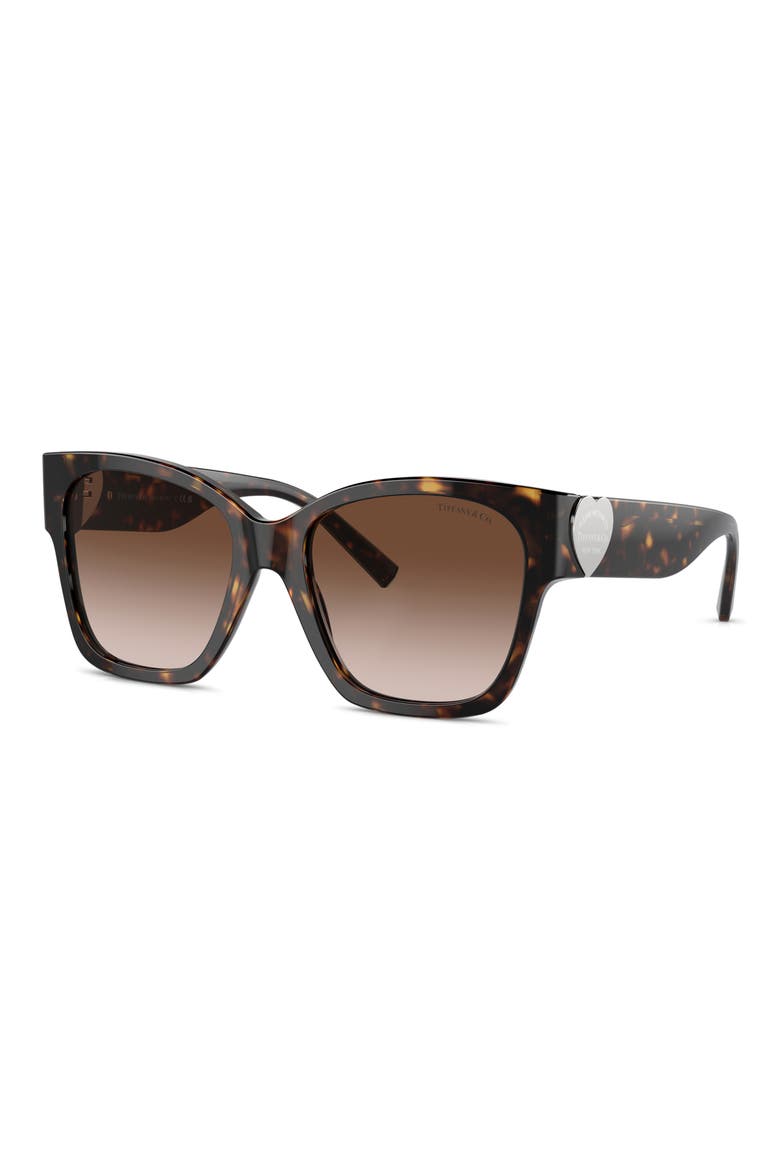 54mm Gradient Square Sunglasses, Alternate, color, HAVANA