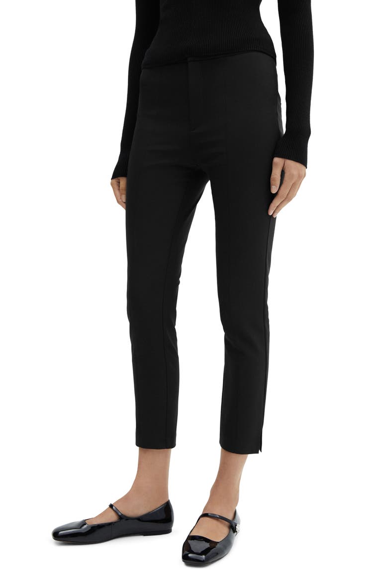 Crop Skinny Pants, Main, color, BLACK