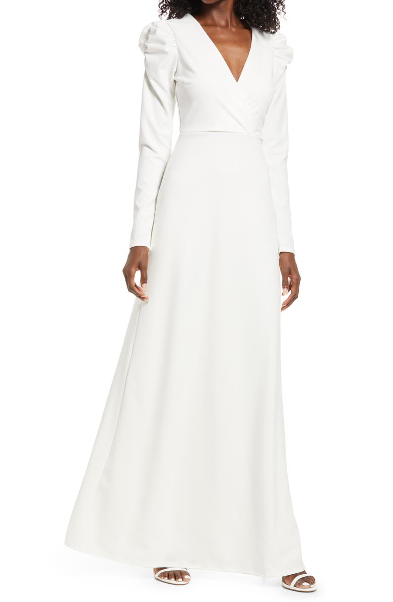 Lulus With a Passion Long Sleeve Gown, Main, color, 