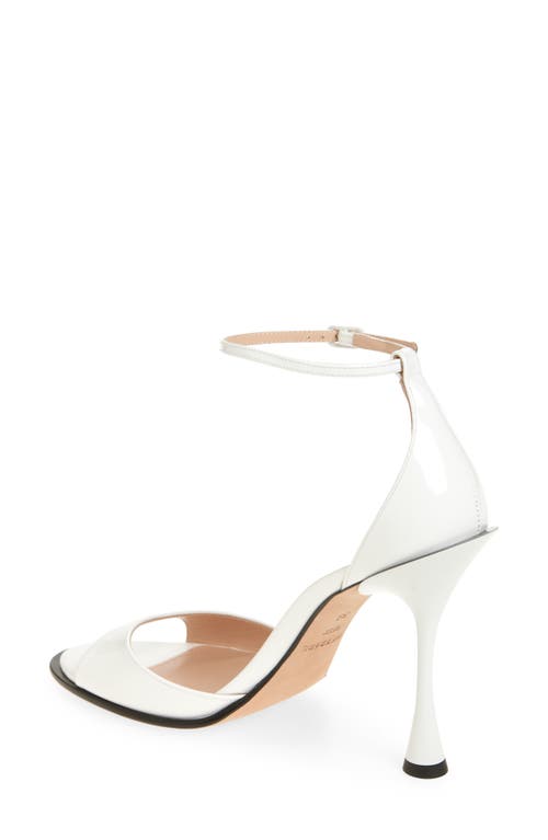 Betzábe Rita Ankle Strap Sandal In White Patent