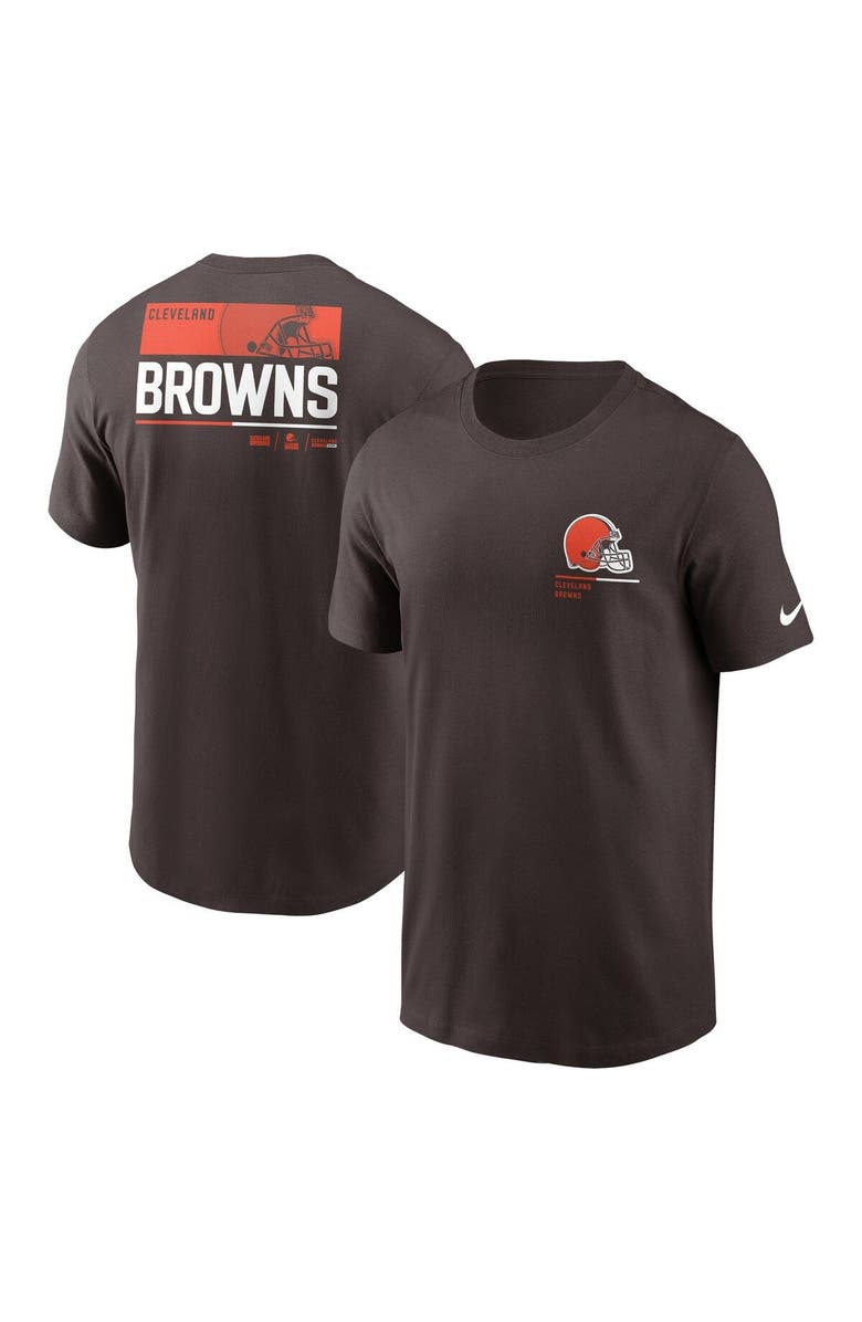 Nike Men's Nike Brown Cleveland Browns Team Incline T-Shirt, Main, color, 