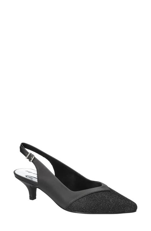 Vivid Kitten Heel Slingback Pump (Women)