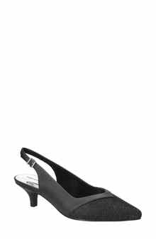 EASY STREET Vivid Kitten Heel Slingback Pump