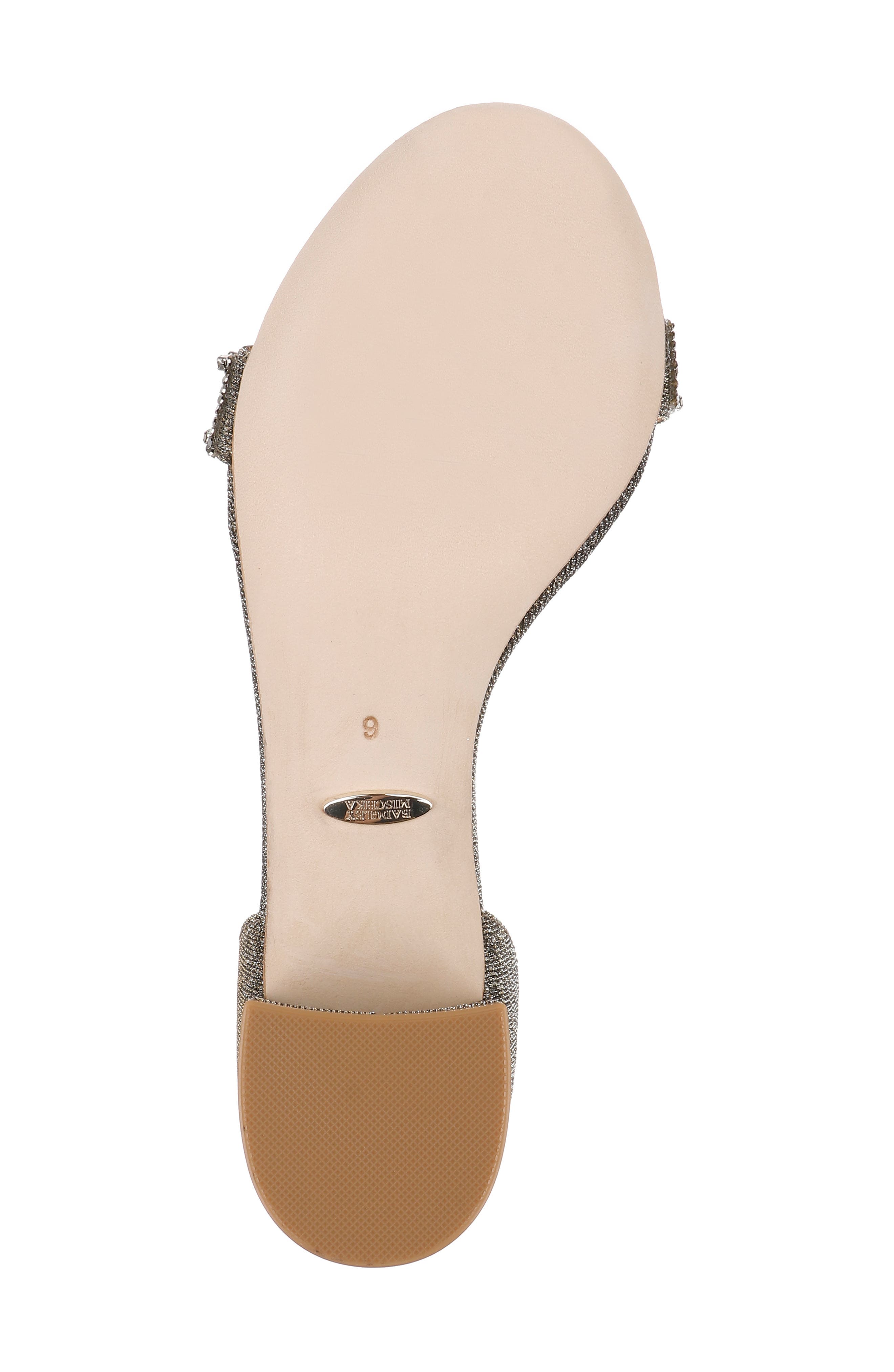 Badgley Mischka Collection Badgley Mischka Block Heeled Sandal, Alternate, color, Pewter