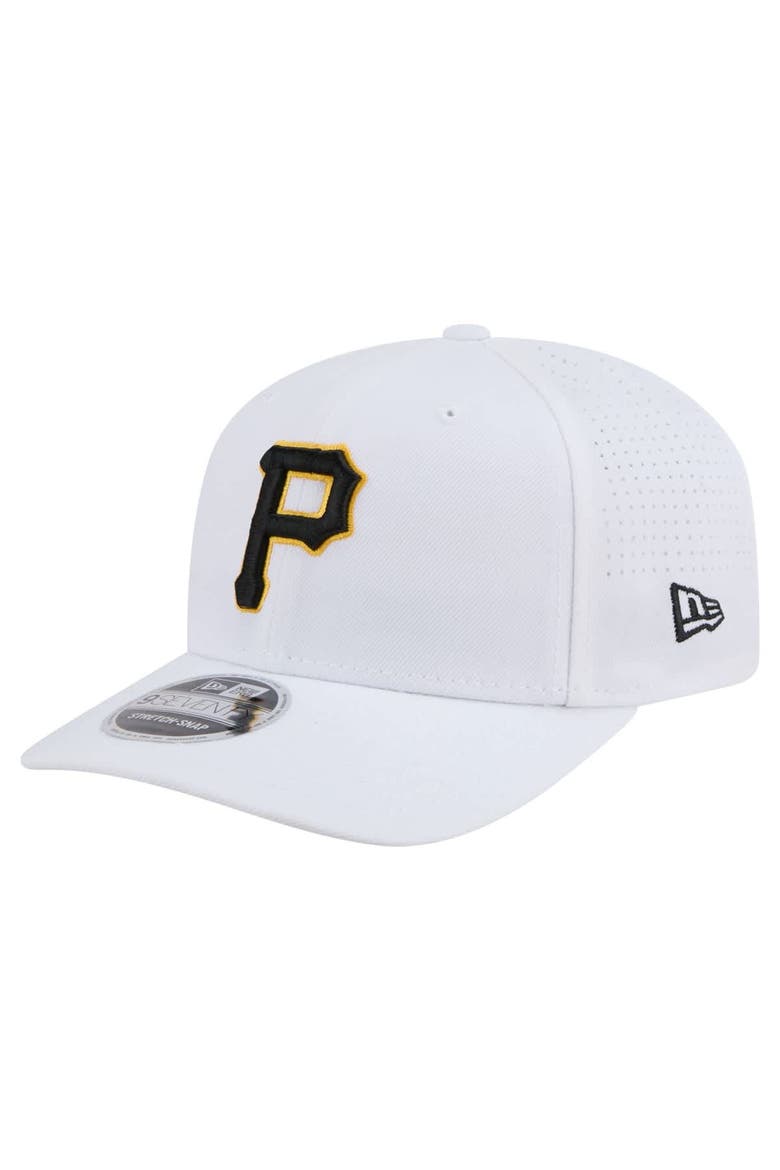 Men's New Era White Pittsburgh Pirates COOLERA 9SEVENTY Adjustable Hat, Main, color, White