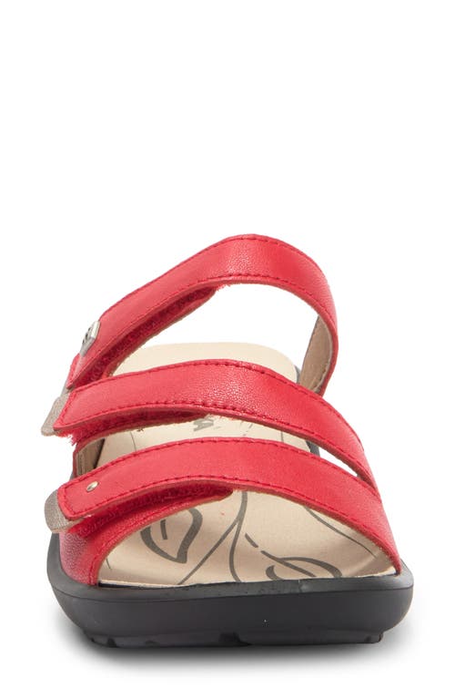 Romika ® Annecy Platform Slide Sandal In Red
