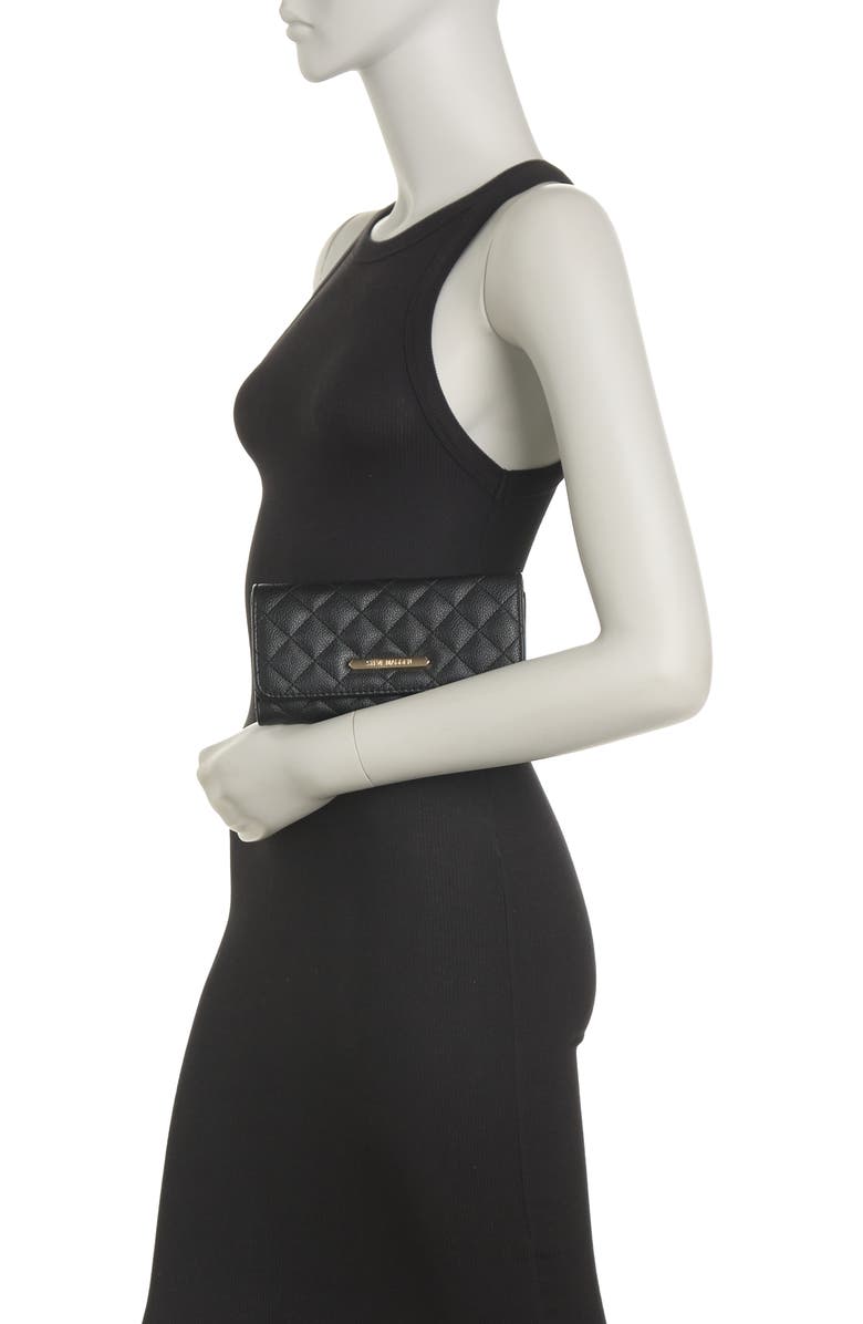 Steve Madden Quilted Trifold Wallet, Alternate, color, 