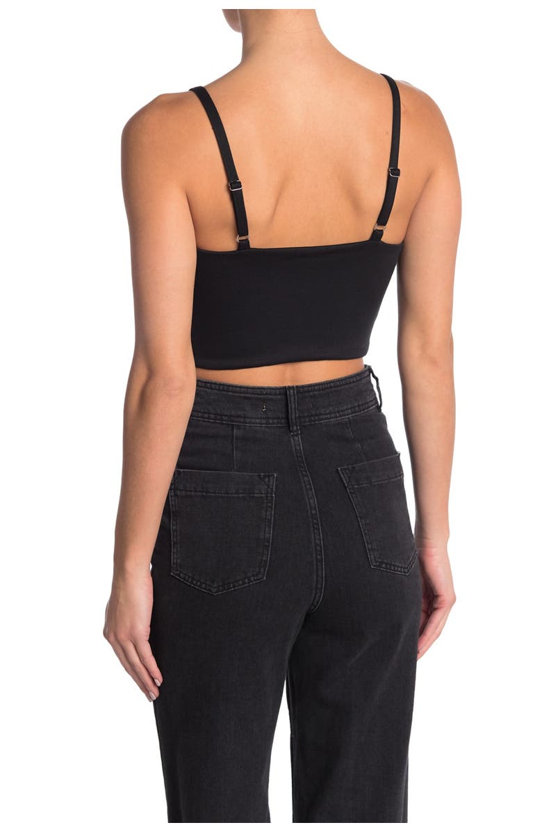MATERIAL GIRL Ponte Cropped Top, Alternate, color, 