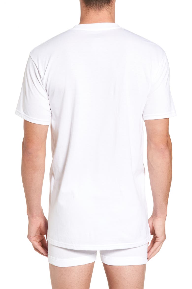 Regular Fit 4-Pack Supima® Cotton T-Shirts, Alternate, color, WHITE