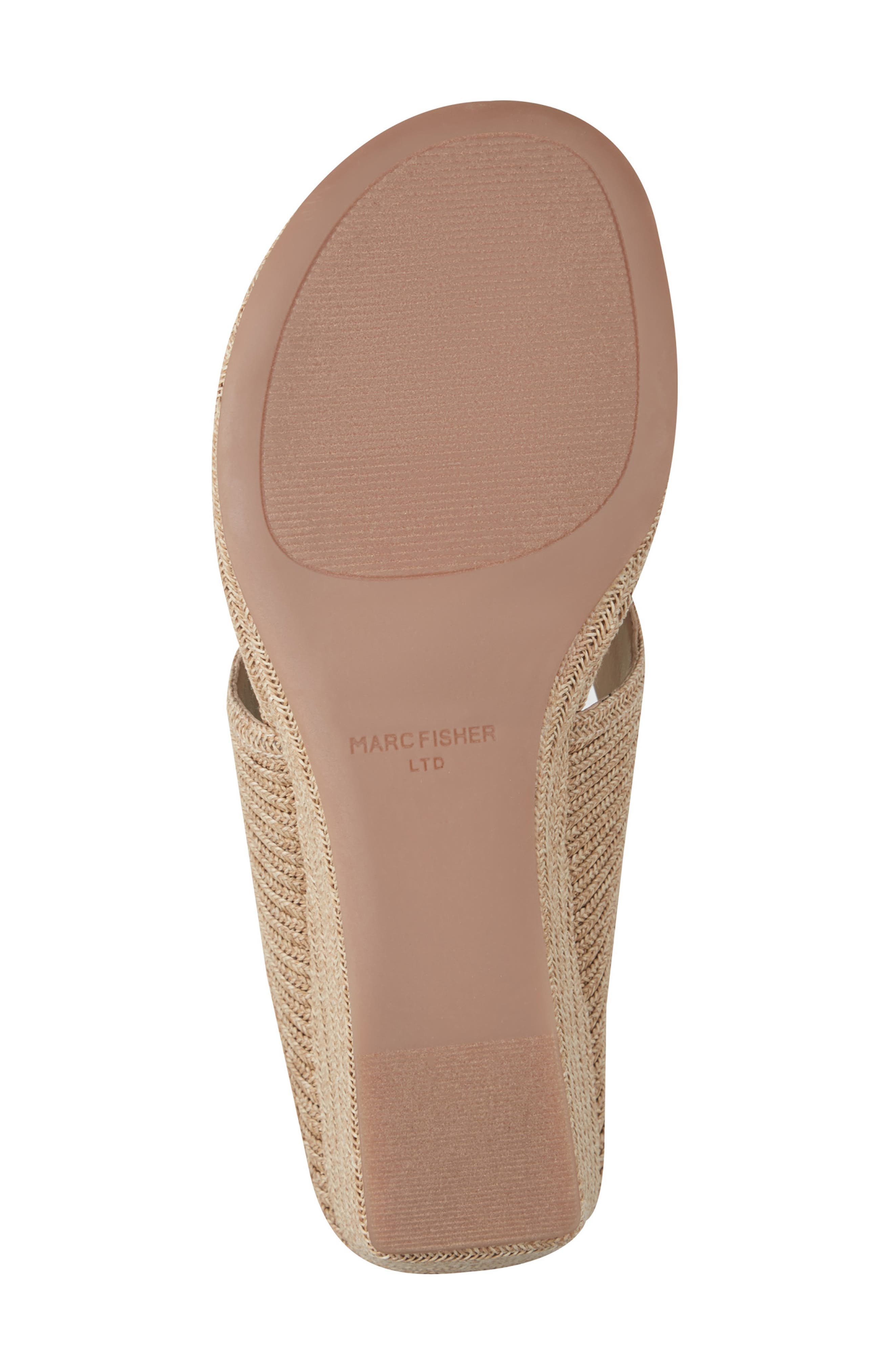 Marc Fisher LTD Udena Wedge Flip Flop, Alternate, color, Light Natural