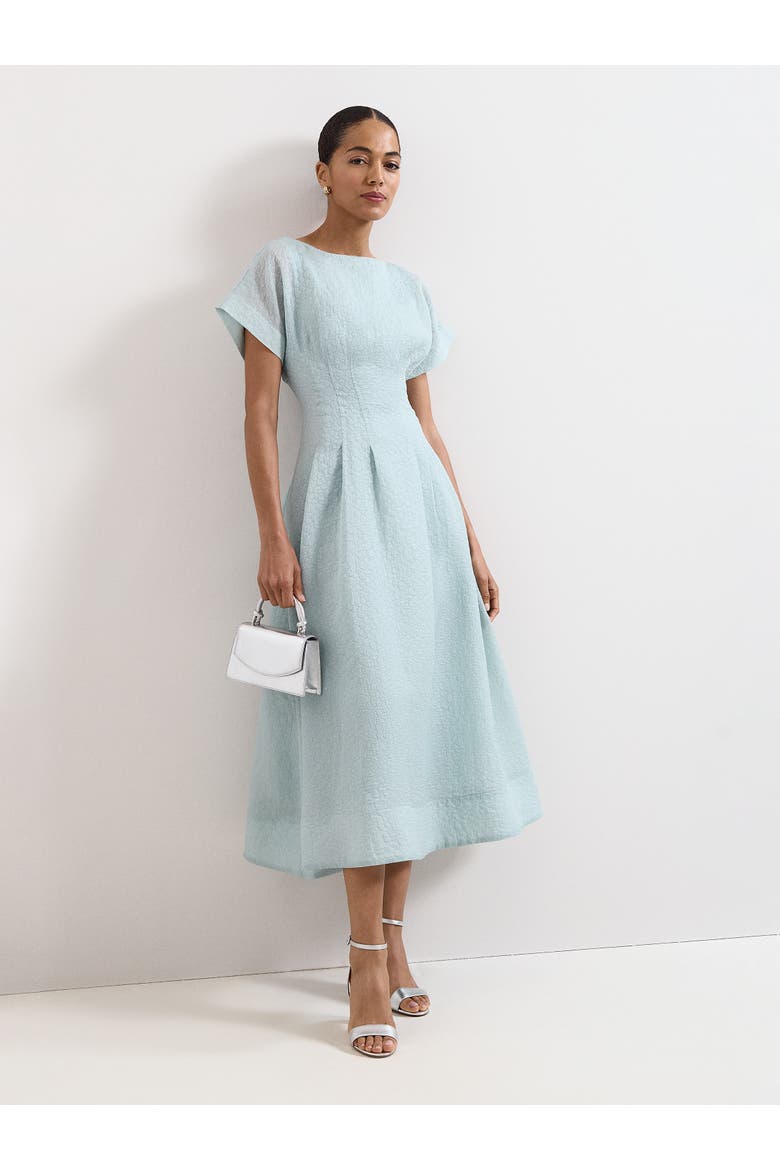 Laya Boat Neck Midi Dress, Main, color, Pale Blue