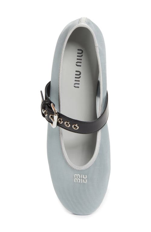 Miu Miu Mary Jane Ballet Flat In White