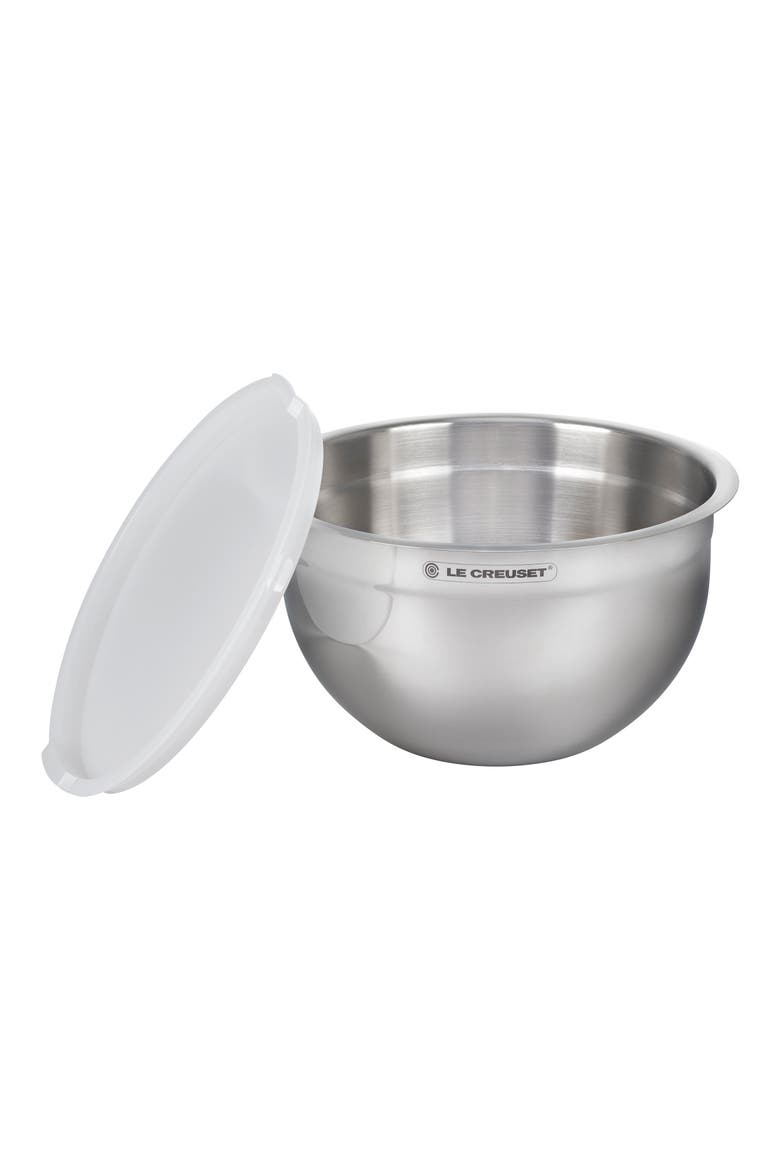 Set of 3 Stainless Steel Nested Mixing Bowls, Alternate, color, STAINLESS STEEL