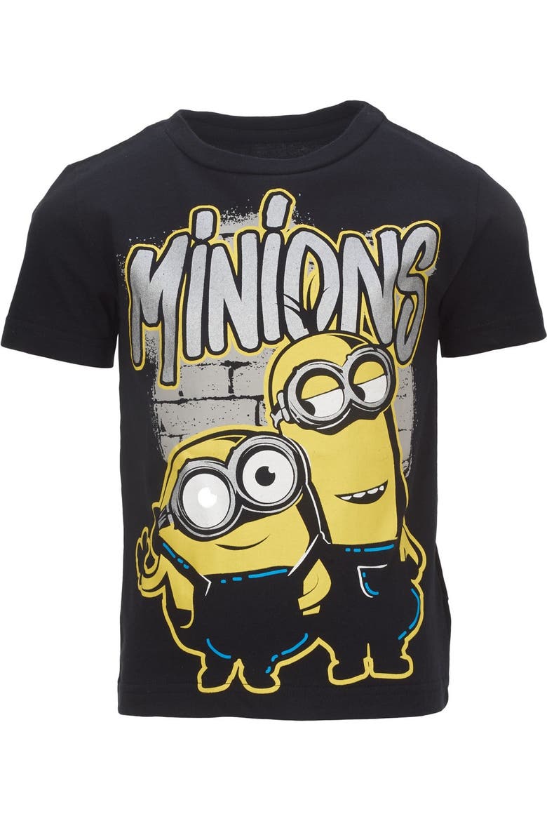 Minions 3-Pack Short Sleeve T-Shirts, Alternate, color, Yellow Black Grey
