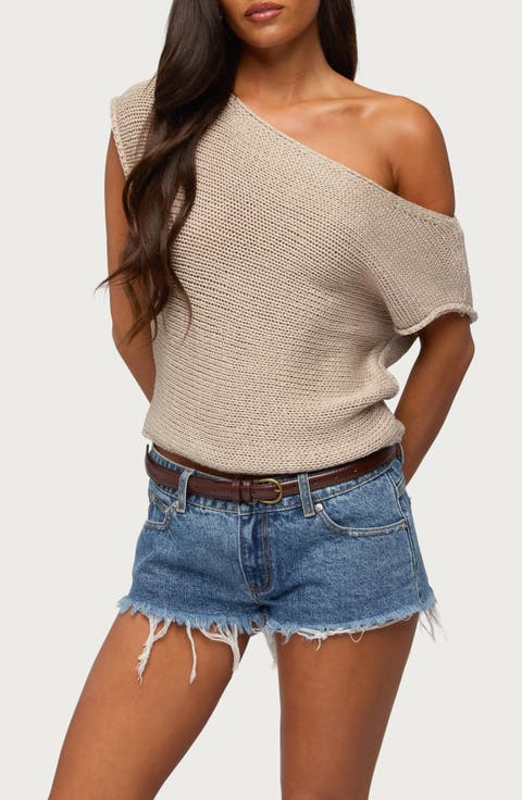 Naamo Off Shoulder Knit Top