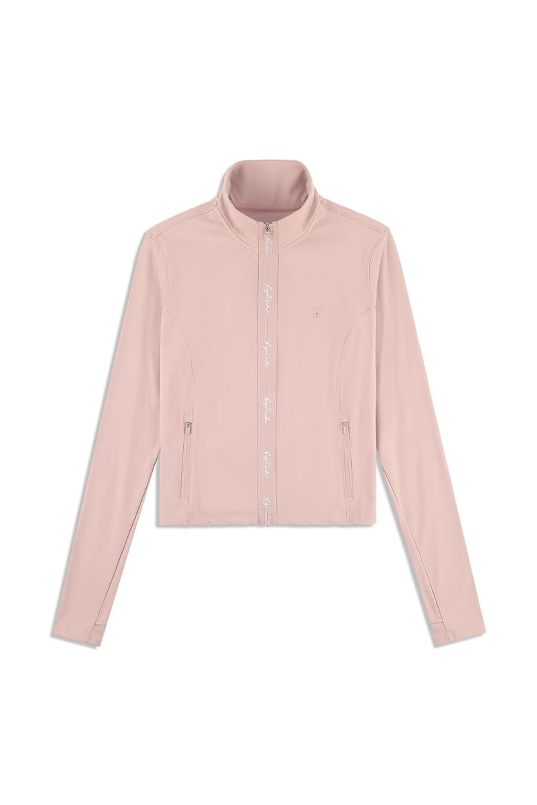 Delfina Contour Track Jacket, Main, color, PALE MAUVE
