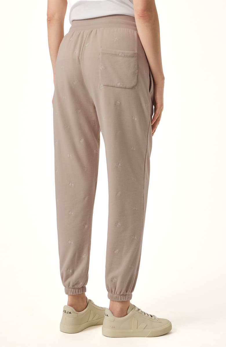 Splendid Elise Floral Embroidered Joggers, Alternate, color, Fawn Floral