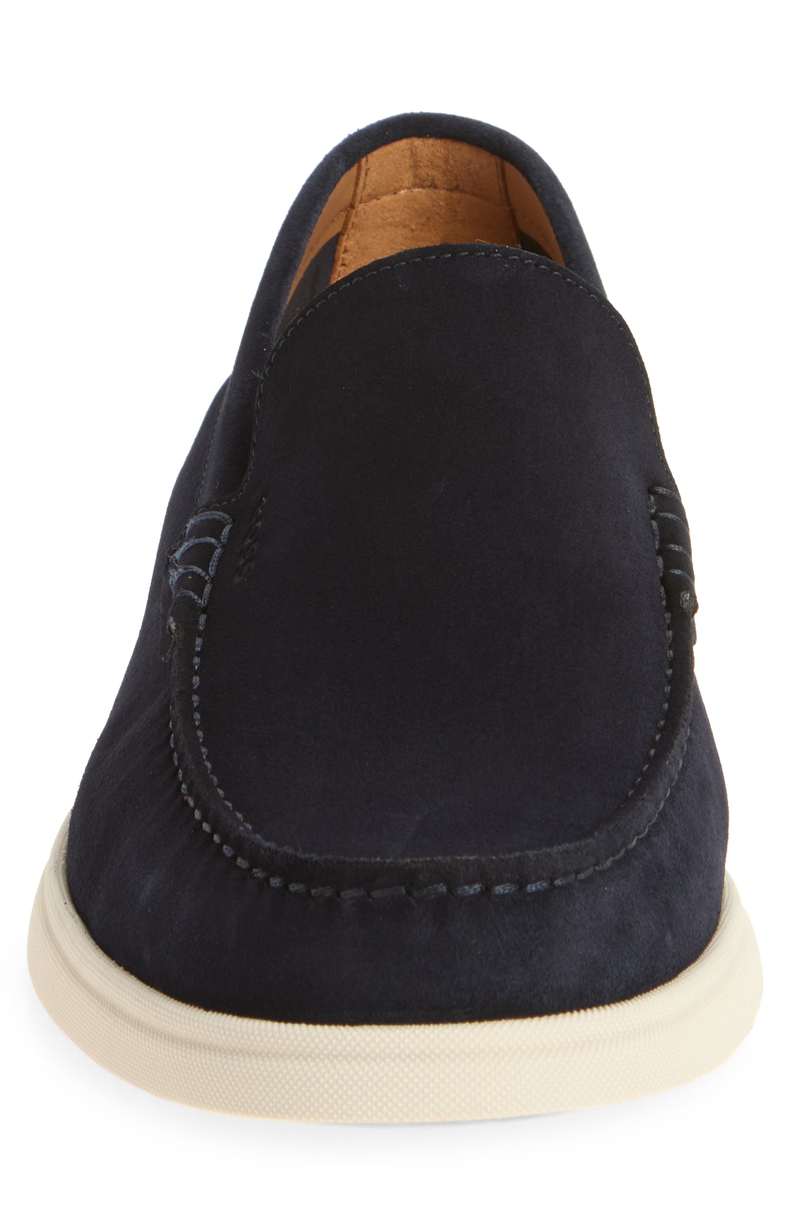 BOSS Sienne Moc Toe Loafer, Alternate, color, Dark Blue