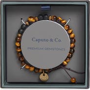 Caputo & Co. Men's Mantra Semiprecious Stone Bracelet