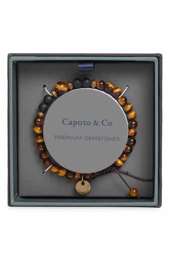 Caputo & Co. Men's Mantra Semiprecious Stone Bracelet