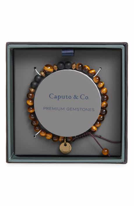 Caputo & Co. Men's Mantra Semiprecious Stone Bracelet