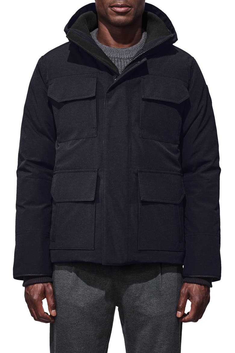 'Maitland' Slim Fit Down Fill Parka, Main, color, NAVY